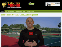 Tablet Screenshot of fulltimetennis.com